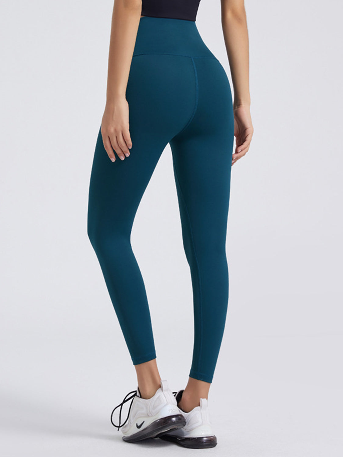 Wide Waistband Sports Leggings-Angel Casuals