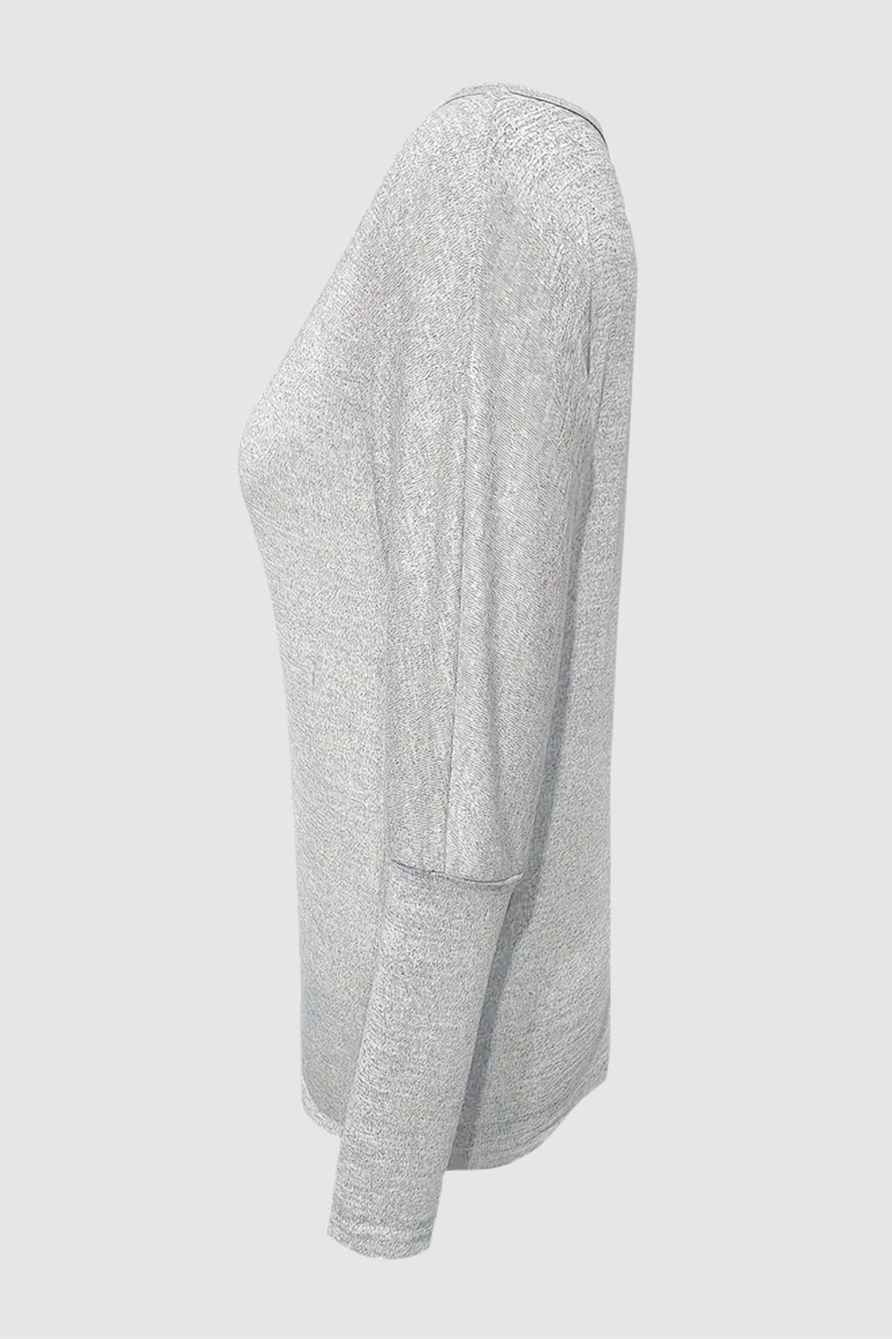 Cutout Round Neck Long Sleeve T-Shirt-Angel Casuals