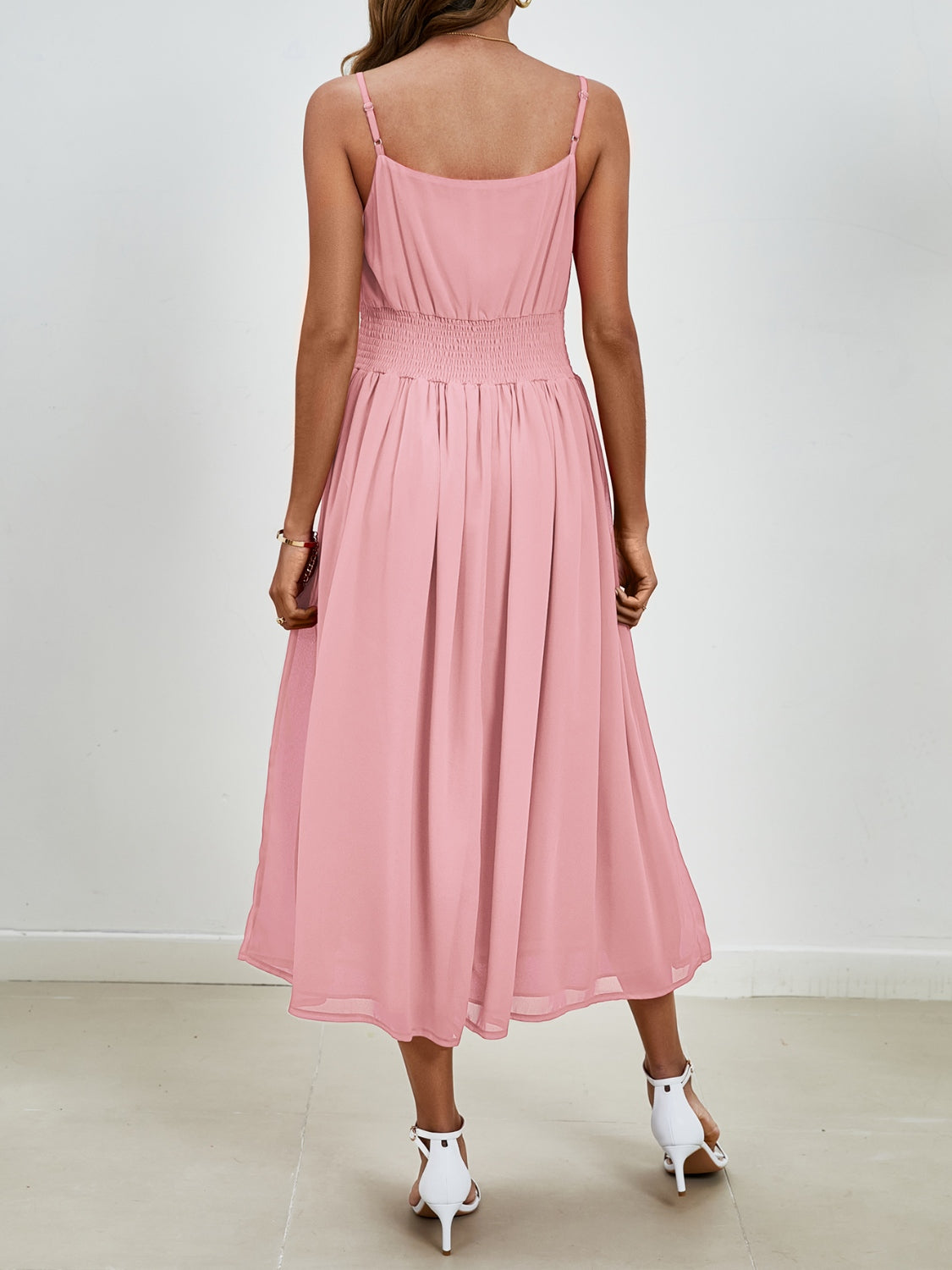 Scoop Neck Midi Cami Dress-Angel Casuals