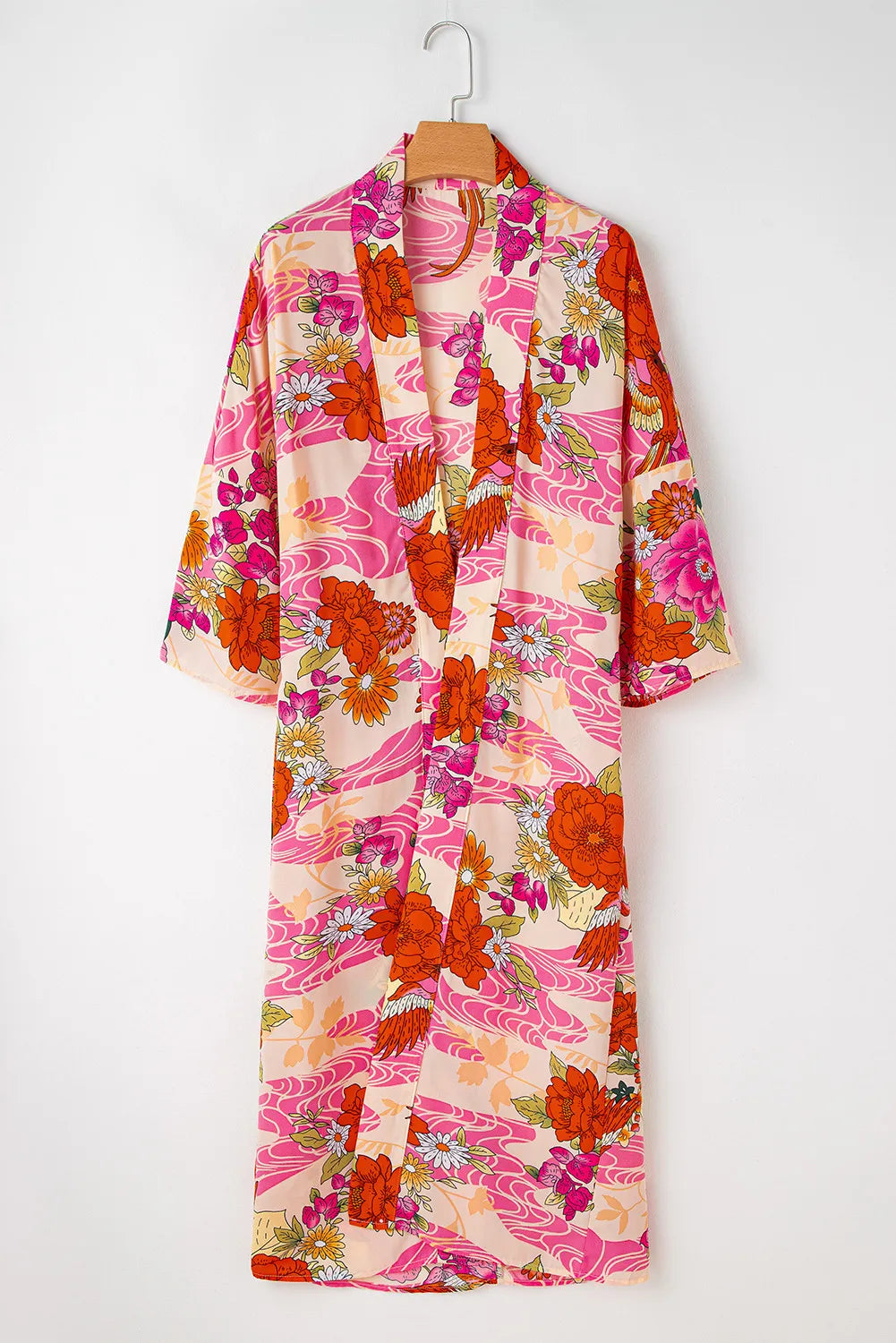 Printed Open Front Cover Up-Angel Casuals