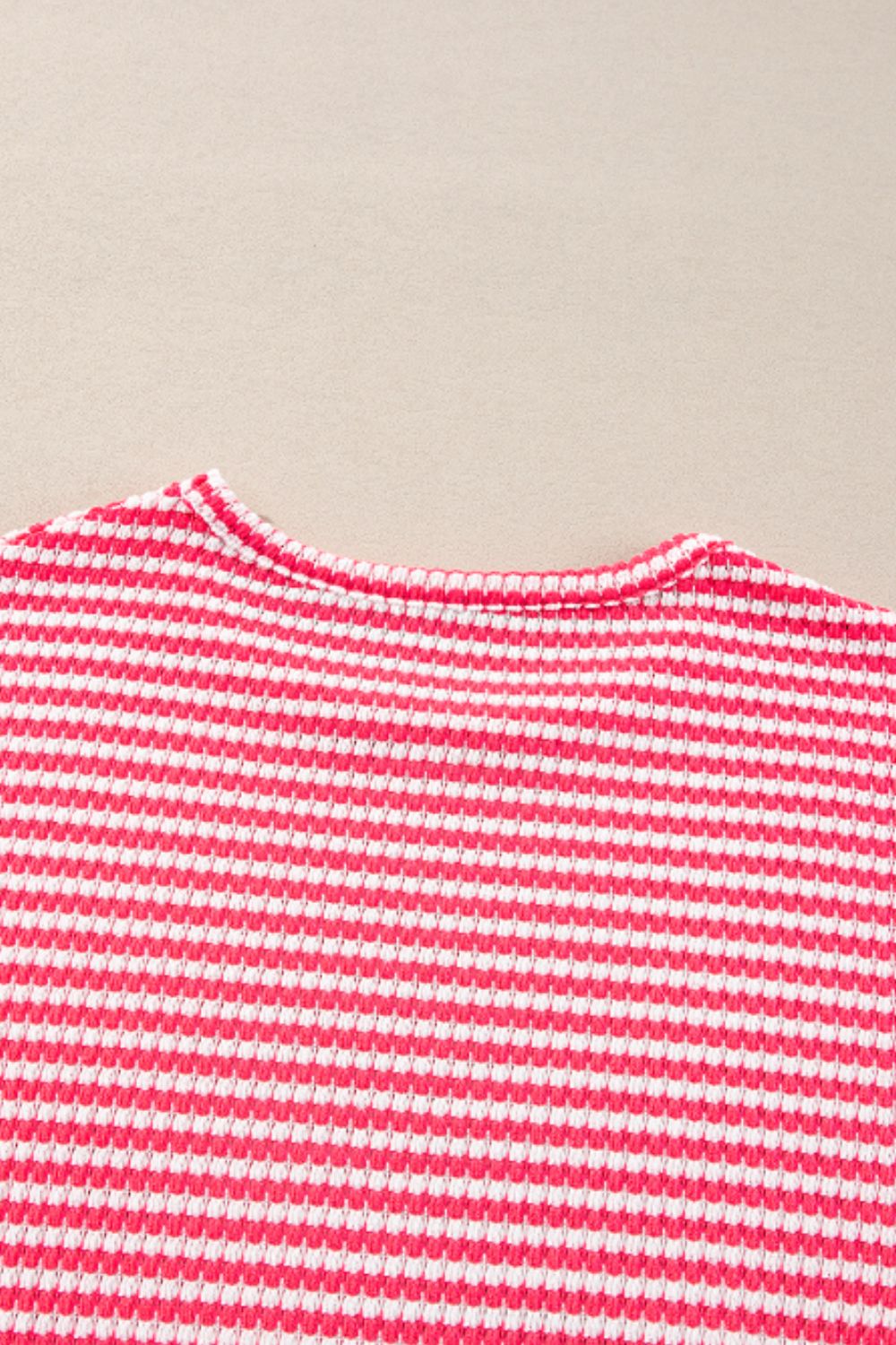 Striped Round Neck Long Sleeve Top-Angel Casuals