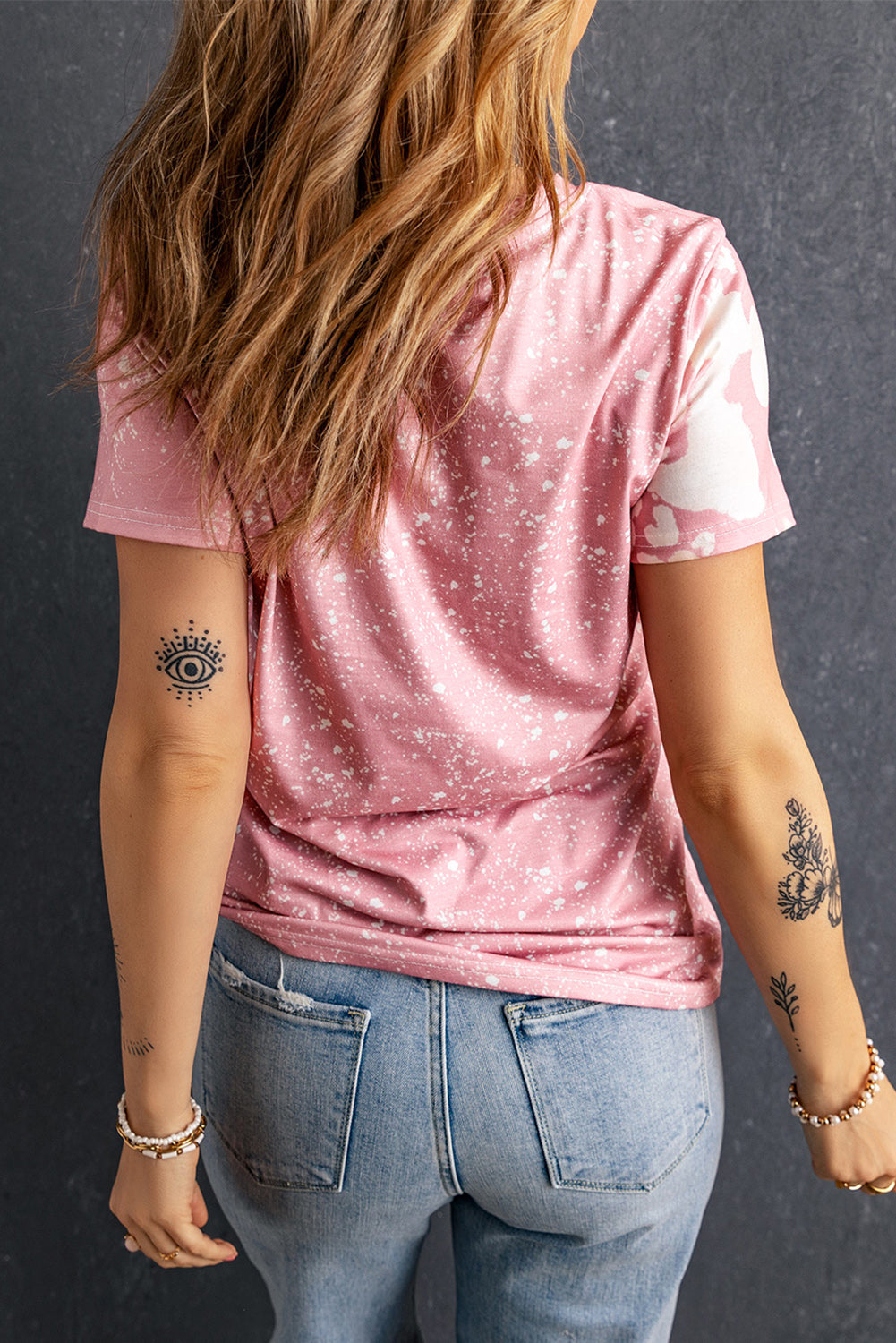 Rabbit Round Neck Short Sleeve T-Shirt-Angel Casuals