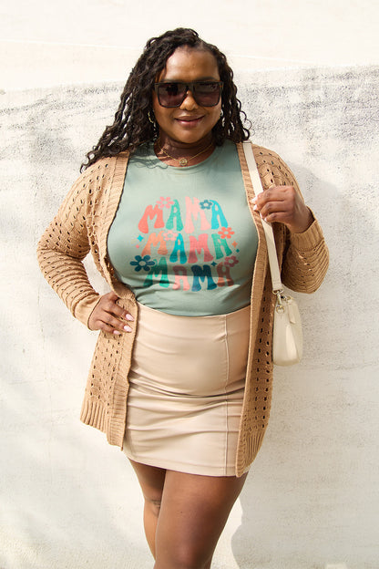 Simply Love Full Size MAMA Round Neck T-Shirt-Angel Casuals