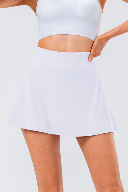 High Waist Pleated Active Skirt-Angel Casuals