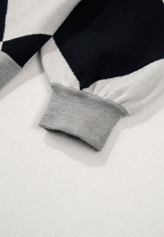 Color Block Button Down Long Sleeve Cardigan-Angel Casuals