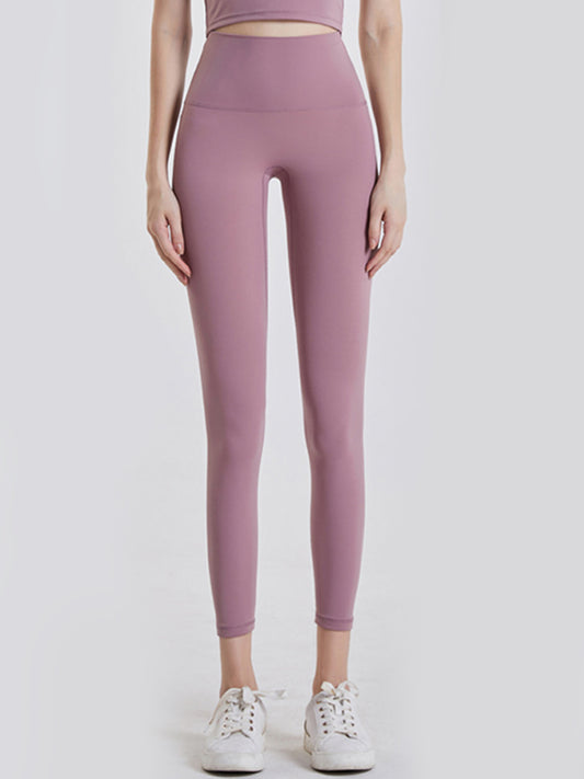 Wide Waistband Sports Leggings-Angel Casuals