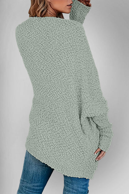 Double Take Pocketed Open Front Long Sleeve Cardigan-Angel Casuals