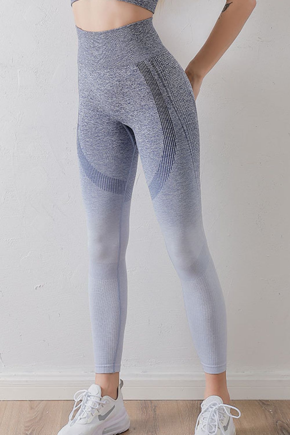 Gradient High Waist Sports Leggings-Angel Casuals