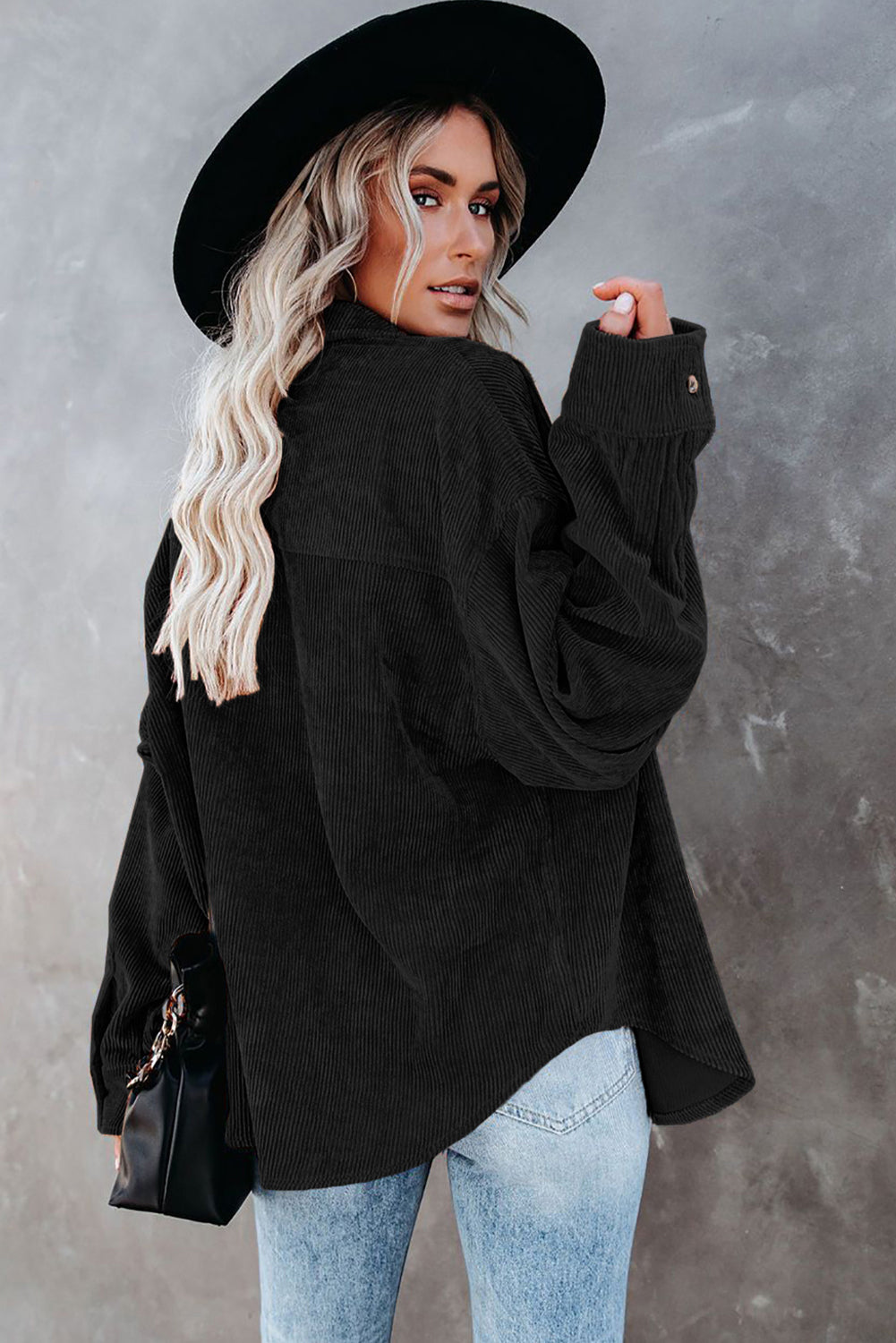 Sequin Football Button Up Long Sleeve Jacket-Angel Casuals