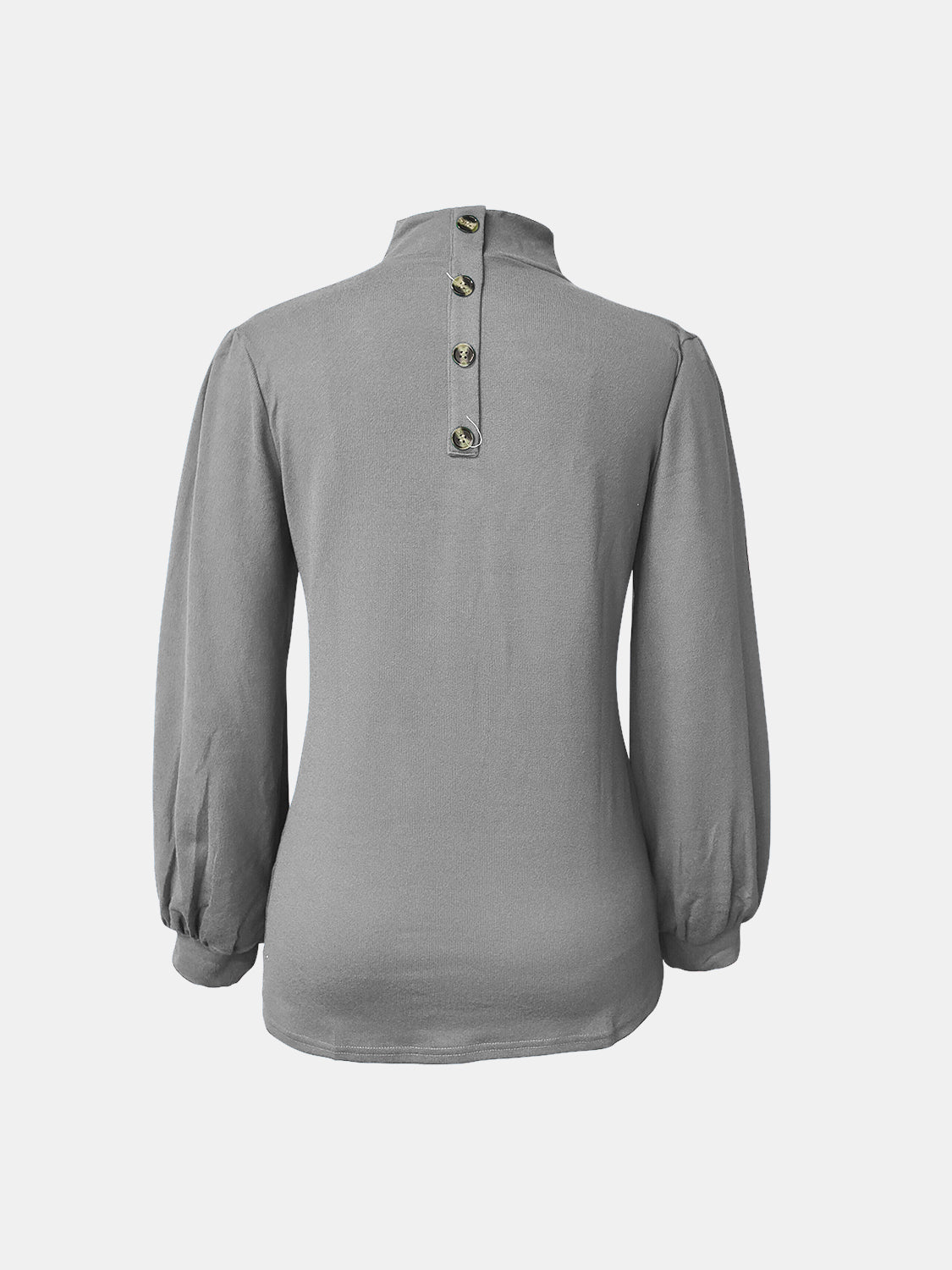 Full Size Mock Neck Long Sleeve T-Shirt-Angel Casuals