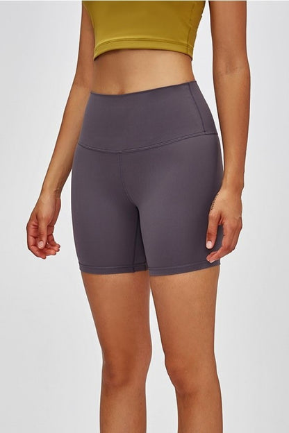 High Waist Training Shorts-Angel Casuals