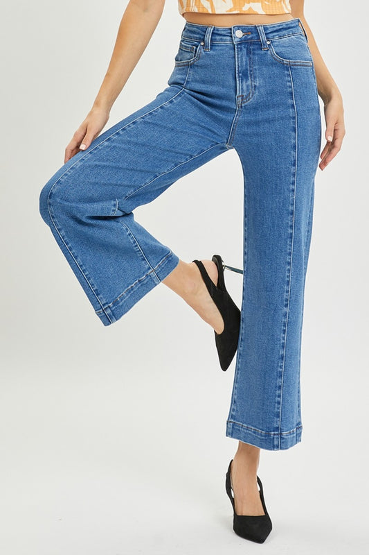 RISEN Full Size High Rise Wide Leg Jeans-Angel Casuals