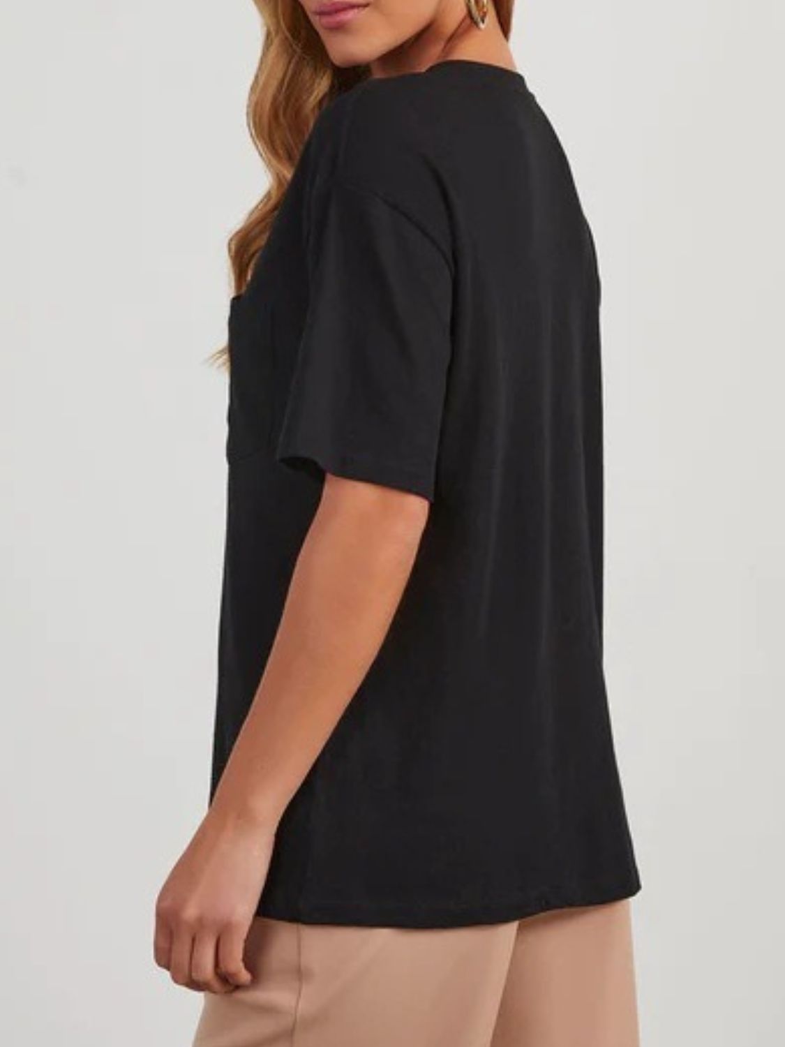 Round Neck Half Sleeve T-Shirt-Angel Casuals