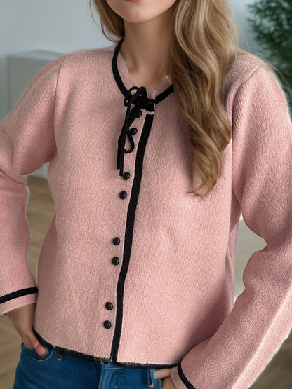 Button Down Long Sleeve Cardigan-Angel Casuals