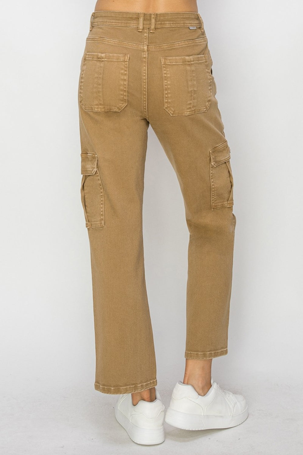 Risen Full Size High Rise Cargo Jeans-Angel Casuals