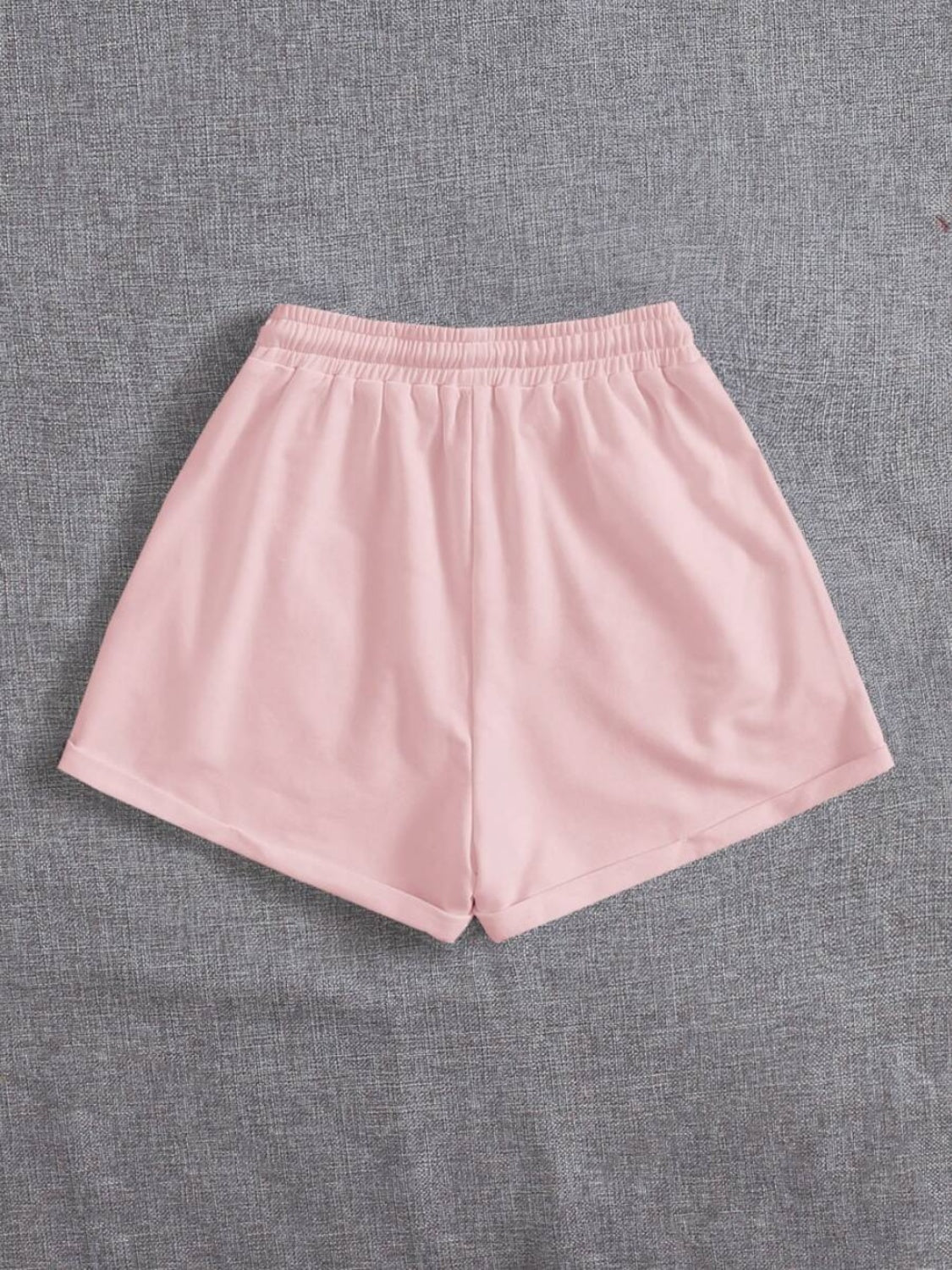 Drawstring Pocketed Elastic Waist Shorts-Angel Casuals