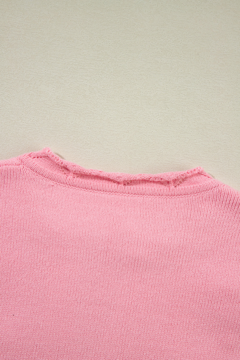 Daisy Notched Long Sleeve Sweater-Angel Casuals