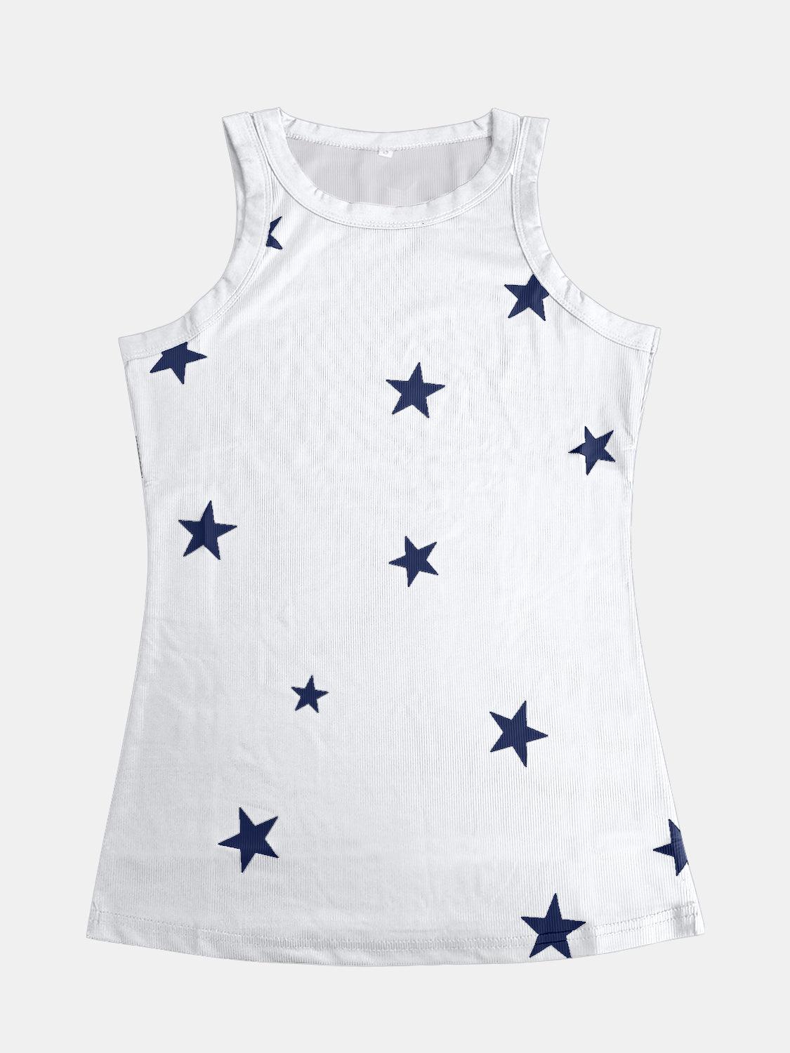 Full Size Star Round Neck Tank-Angel Casuals