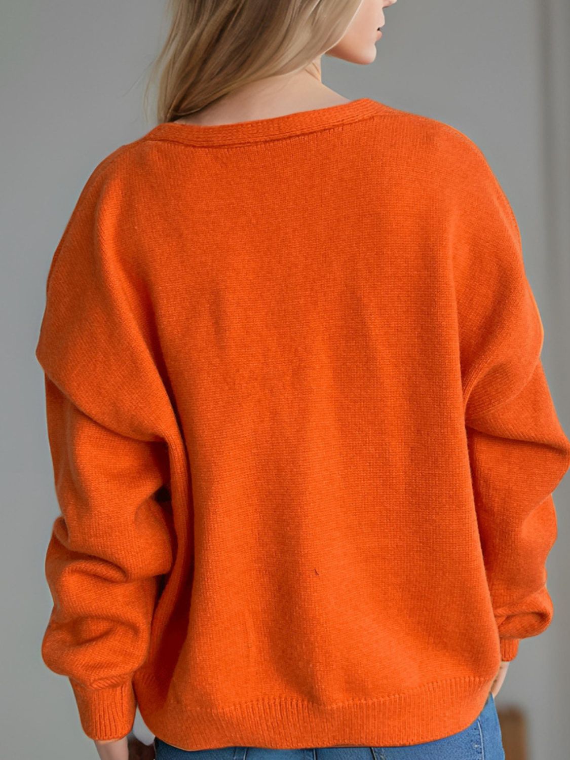 Daisy Button Up V-Neck Cardigan-Angel Casuals