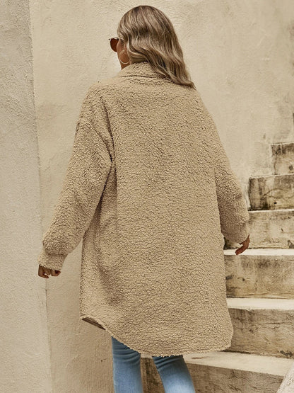 Collared Button Down Coat-Angel Casuals
