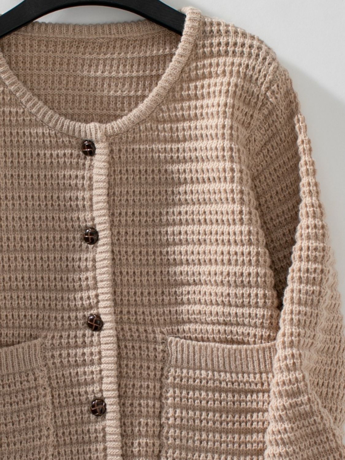 BUtton Up Long Sleeve Cardigan-Angel Casuals