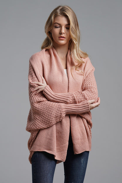 Open Front Batwing Sleeve Cardigan-Angel Casuals