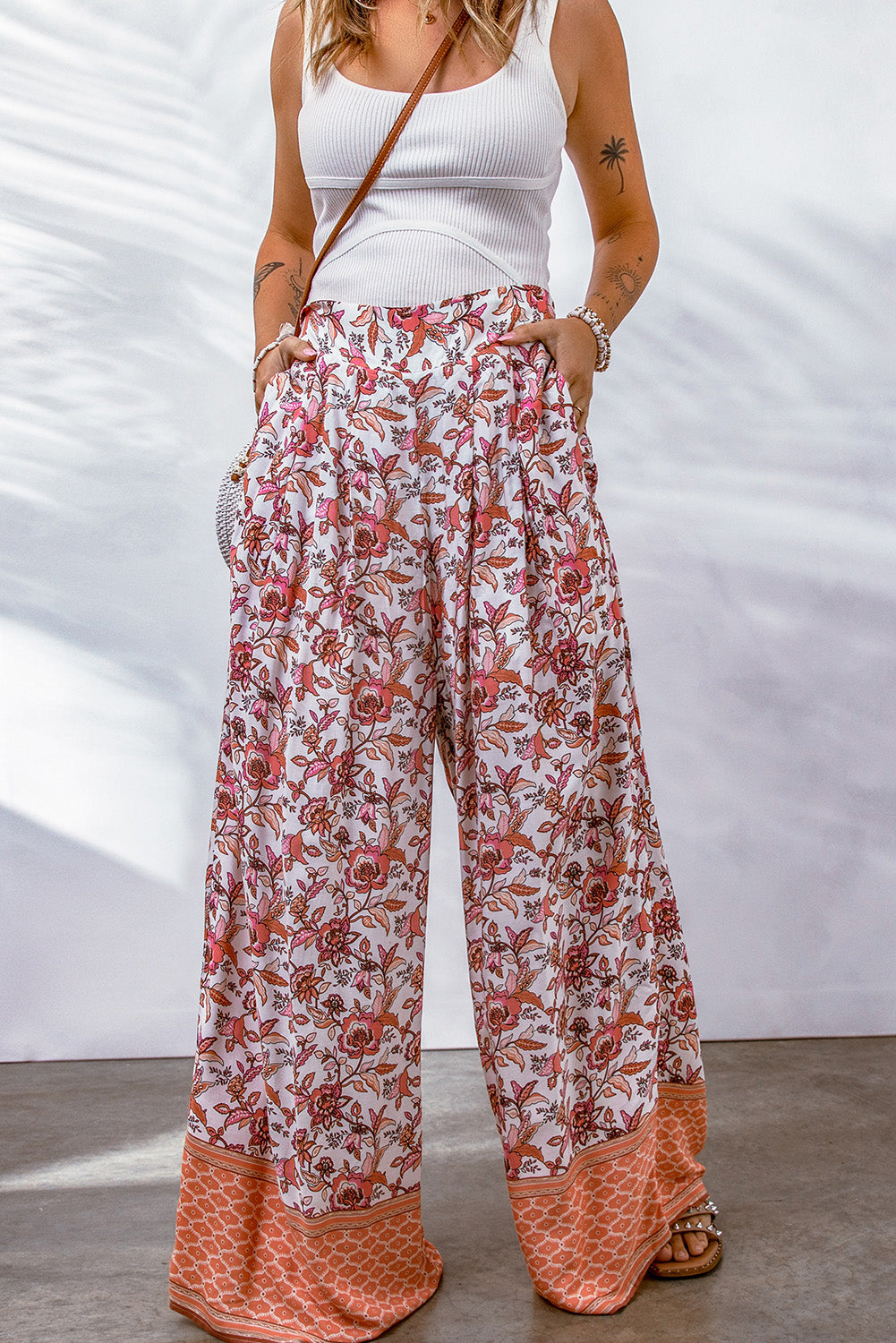 Bohemian Pleated Culottes-Angel Casuals