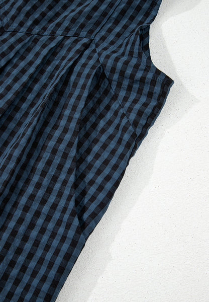 Plaid Wide Strap Wide Leg Overalls-Angel Casuals