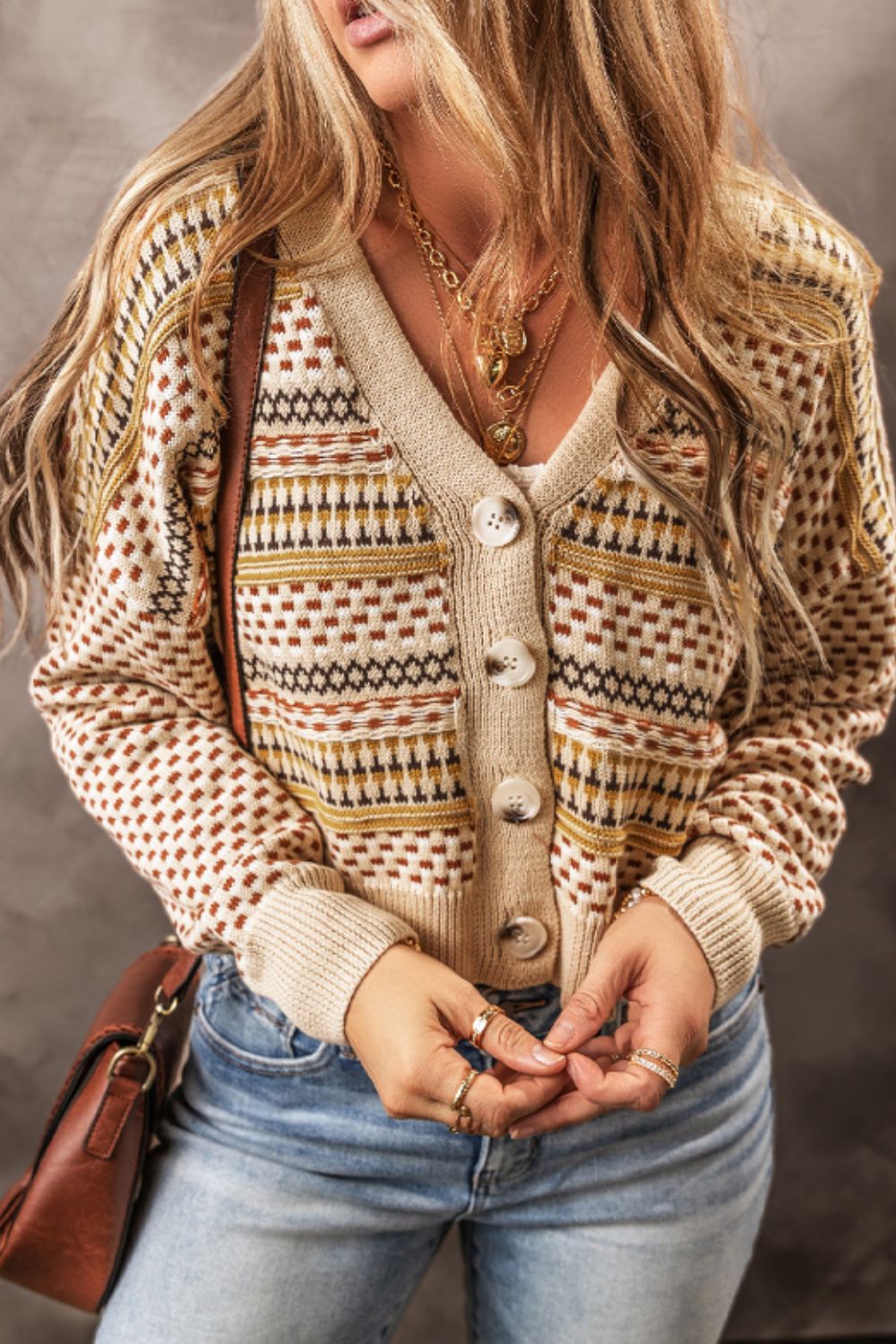 Button Down Long Sleeve Cardigan-Angel Casuals