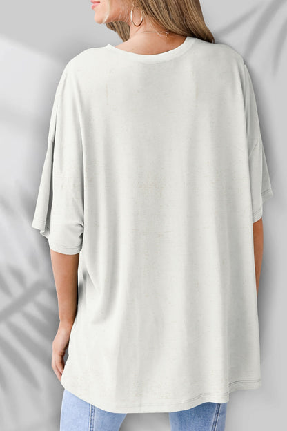 Round Neck Half Sleeve T-Shirt-Angel Casuals