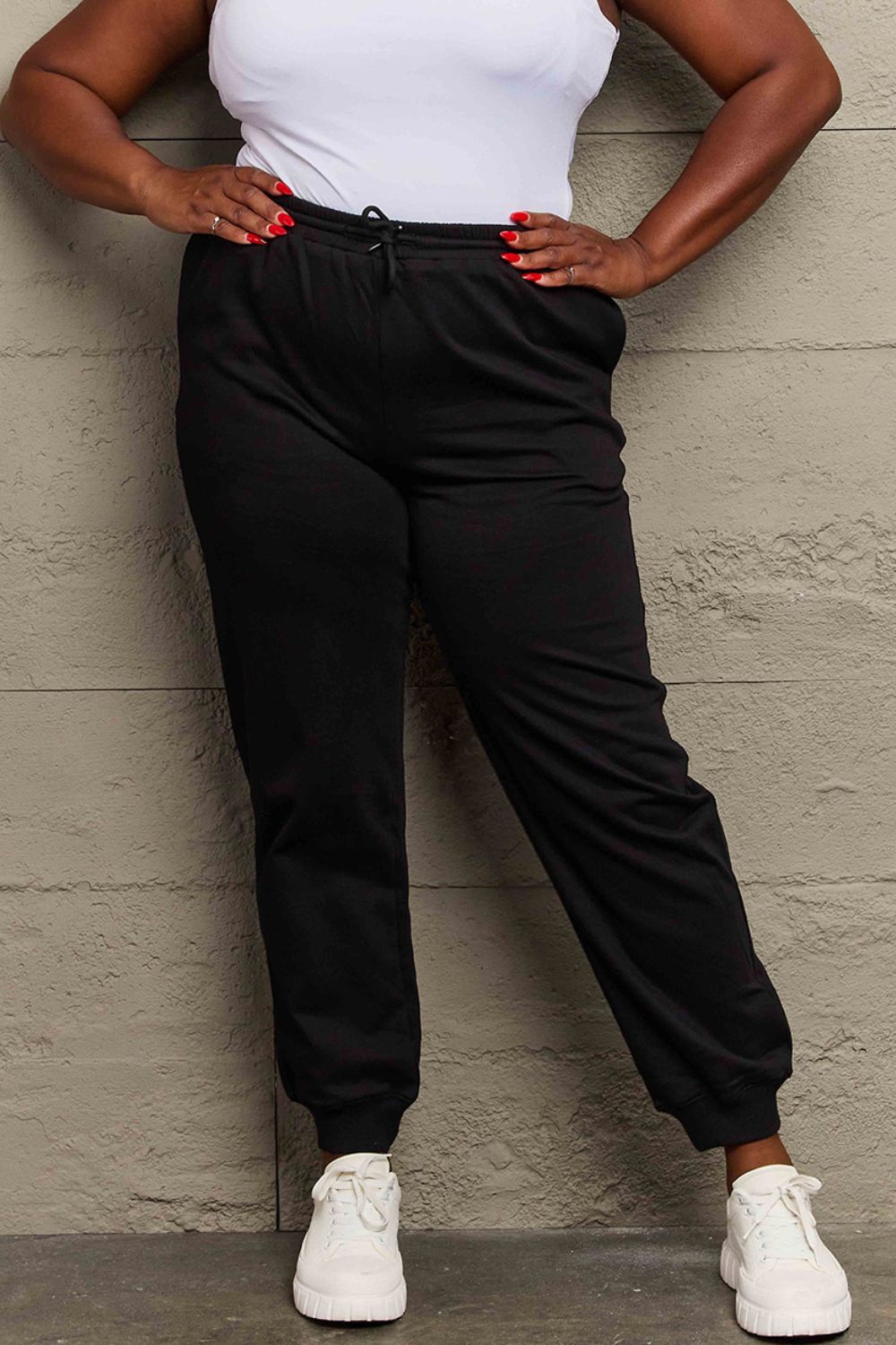 Simply Love Full Size Drawstring Sweatpants-Angel Casuals