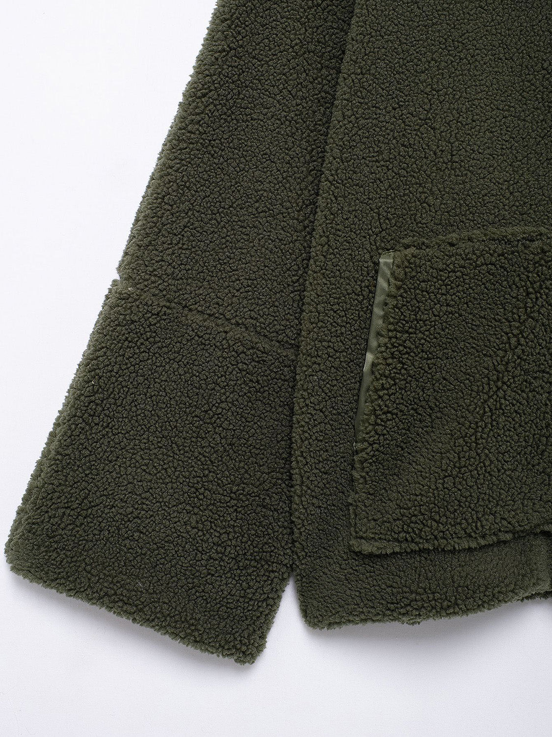 Turtleneck Zip Up Long Sleeve Plush Jacket-Angel Casuals