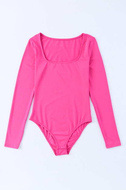 Scoop Neck Long Sleeve Bodysuit-Angel Casuals