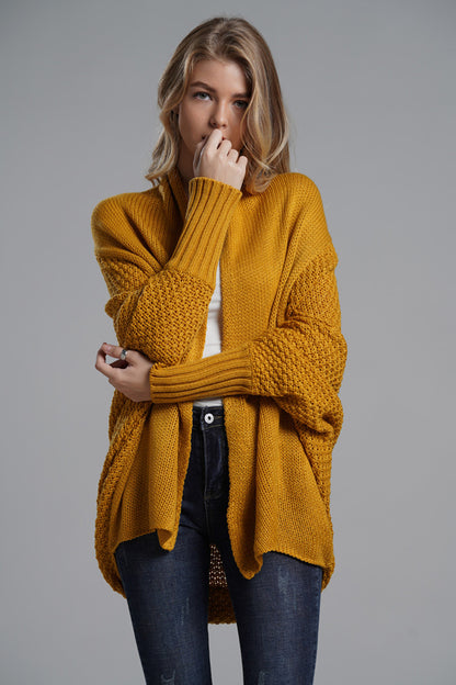 Open Front Batwing Sleeve Cardigan-Angel Casuals