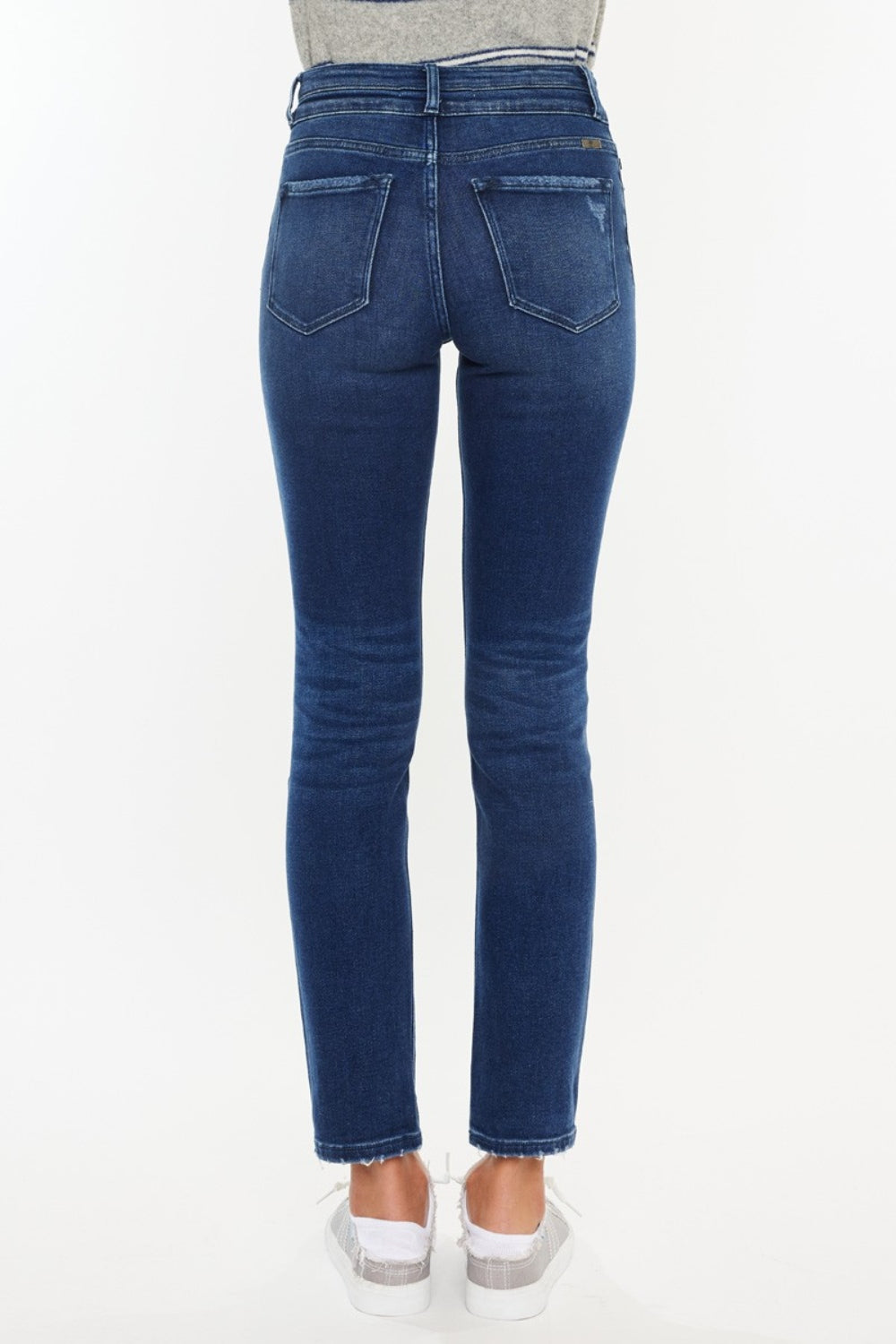 Kancan High Rise Slim Straight Jeans-Angel Casuals