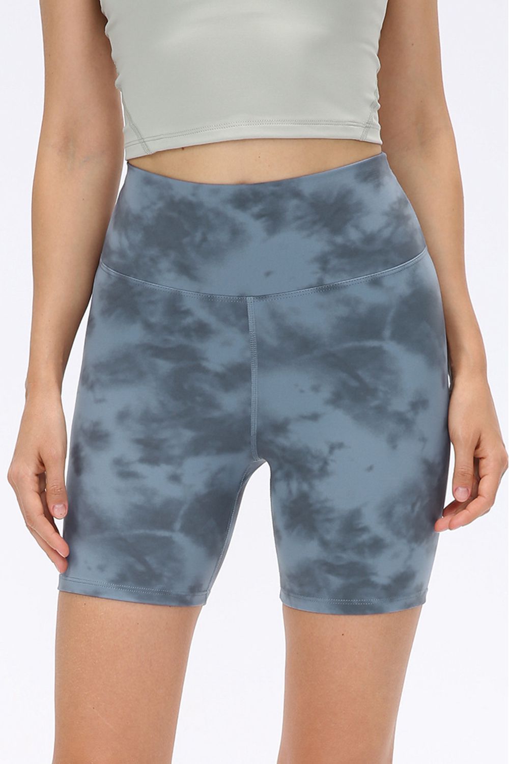 Wide Waistband Sports Shorts-Angel Casuals