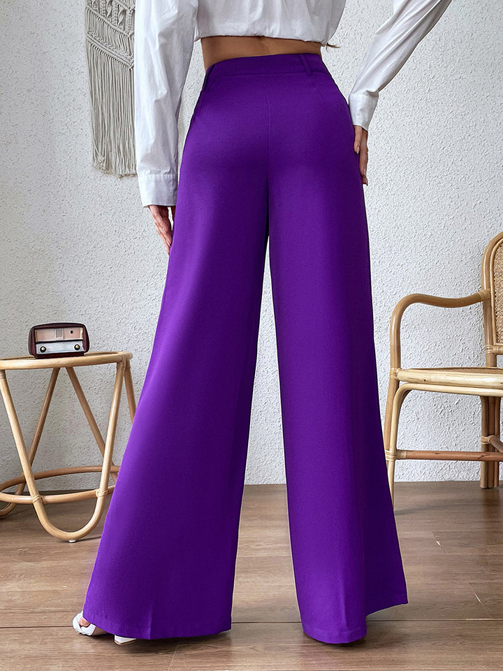 High Waist Wide Leg Pants-Angel Casuals