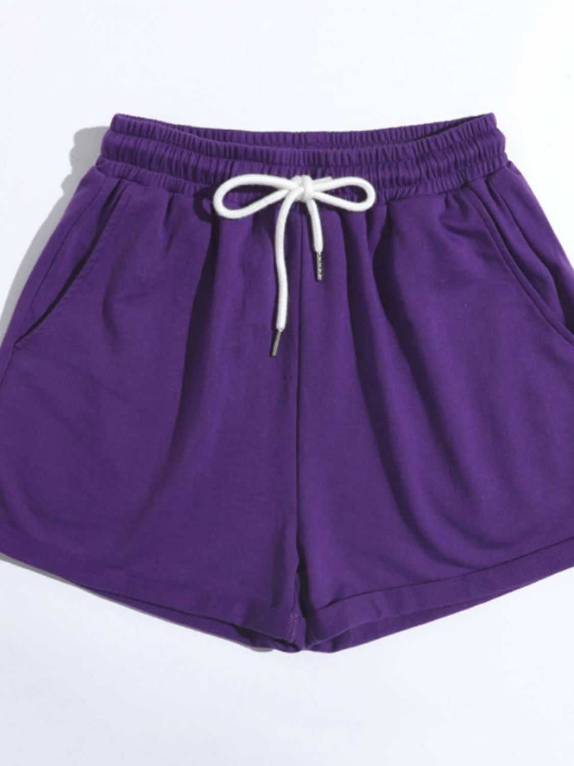 Drawstring Shorts with Pockets-Angel Casuals