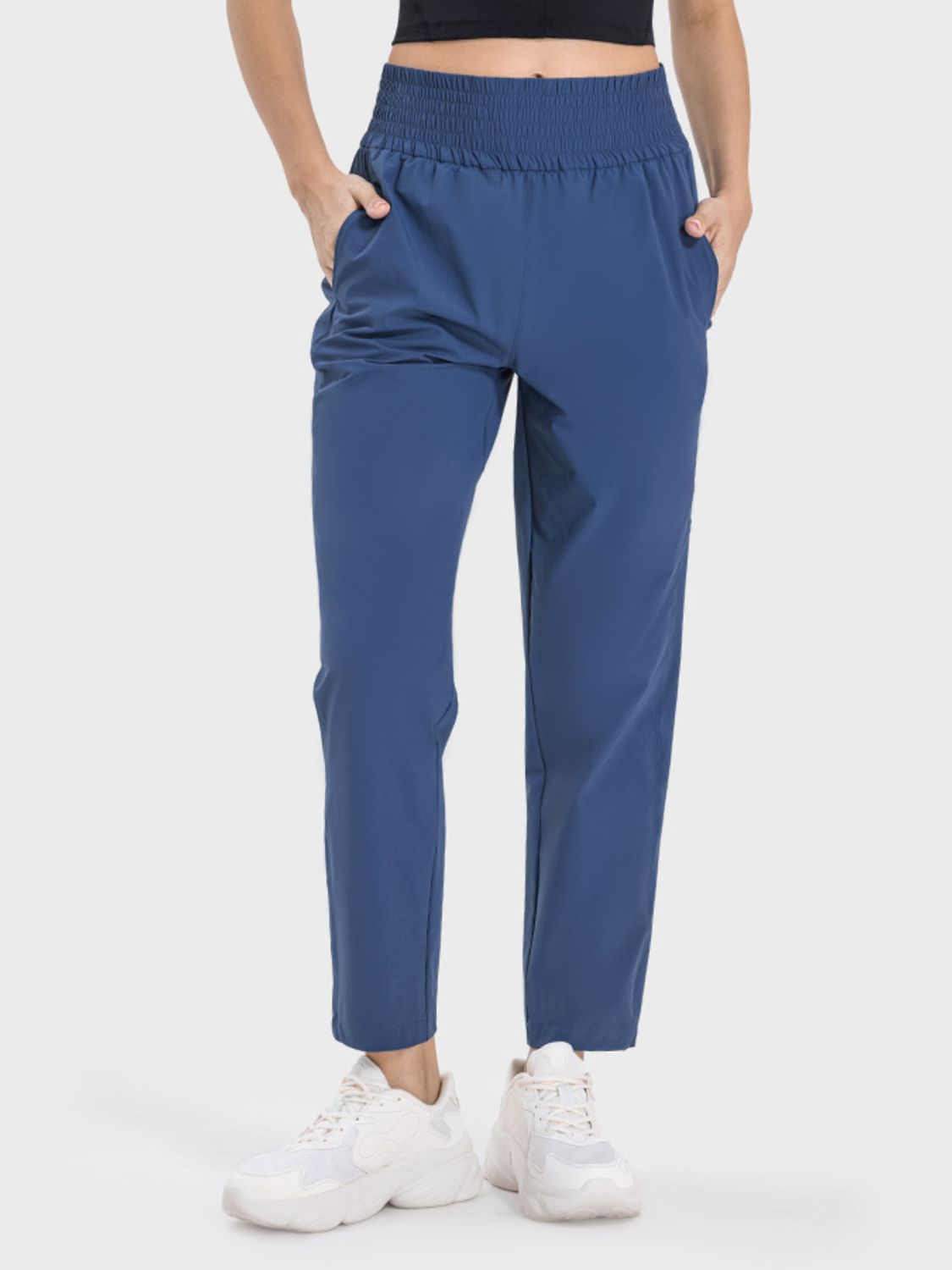 Pocketed High Waist Active Pants-Angel Casuals