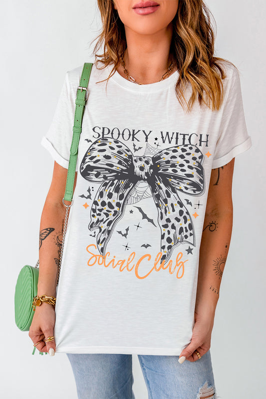 Graphic Round Neck Short Sleeve T-Shirt-Angel Casuals