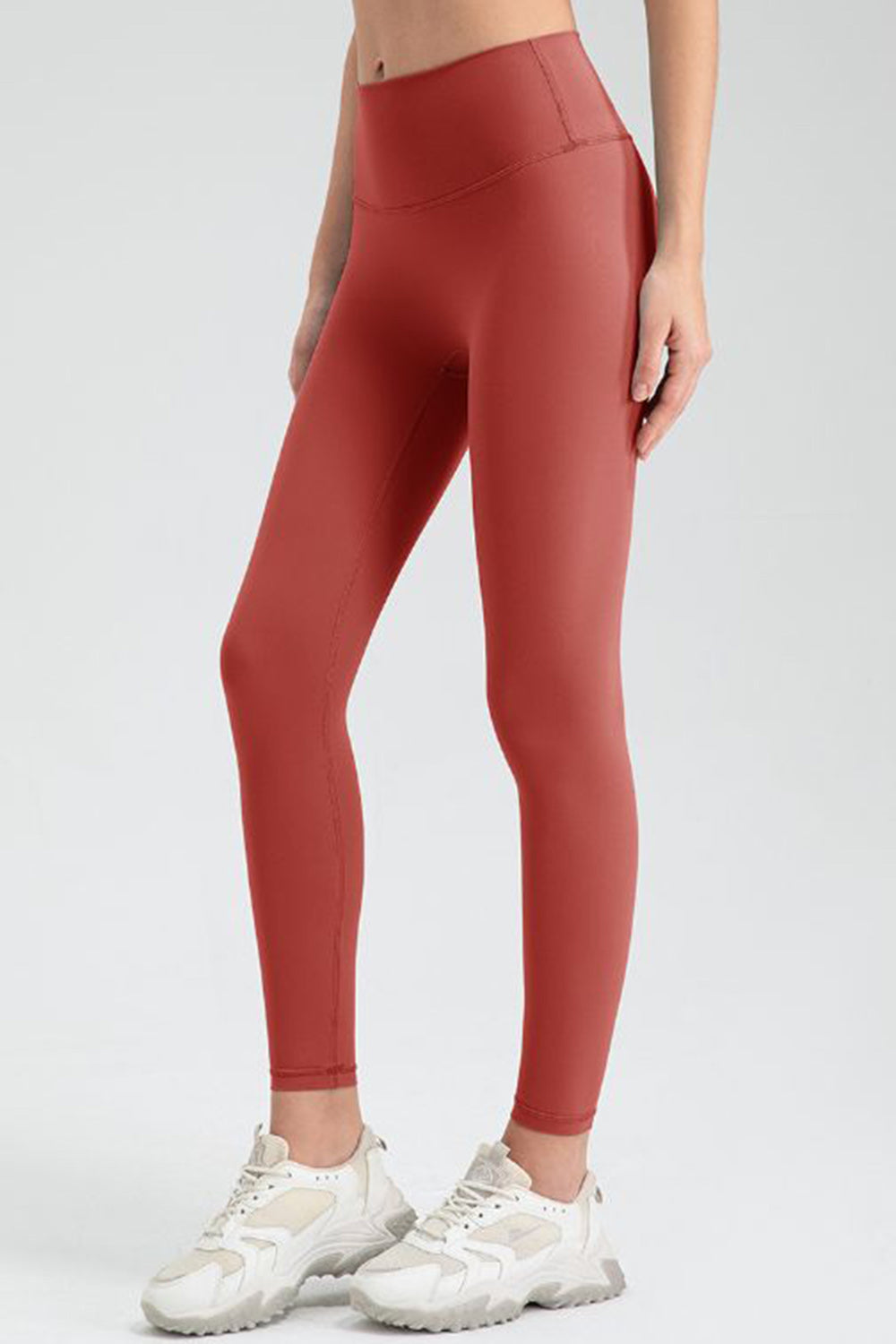 Wide Waistband Sport Leggings-Angel Casuals