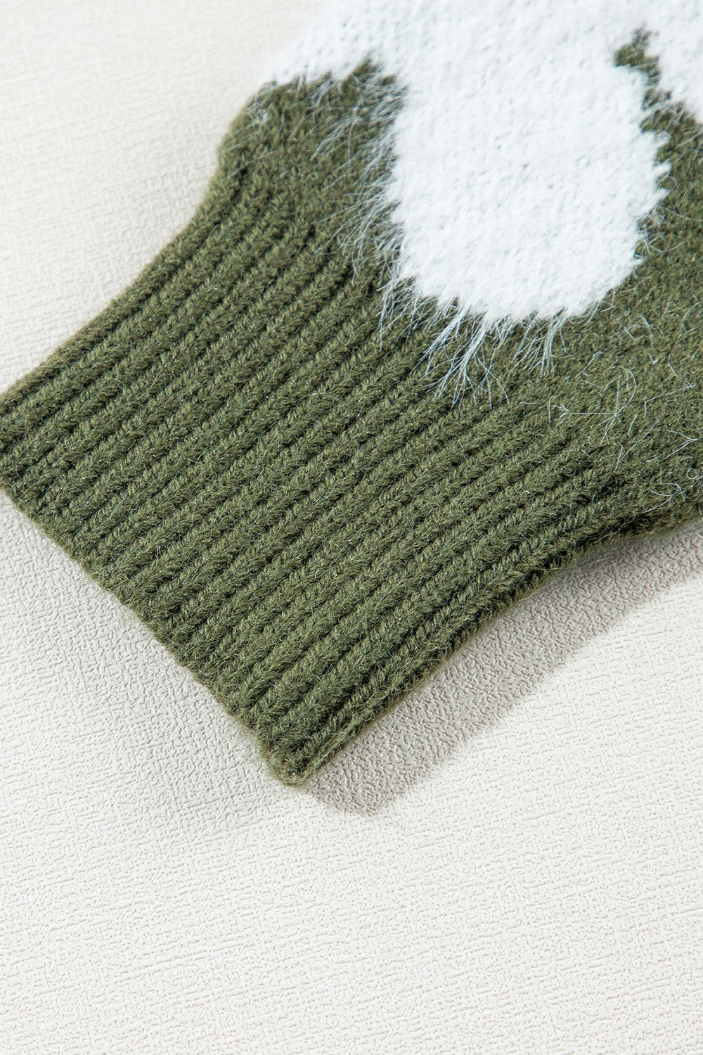 Flower Round Neck Long Sleeve Sweater-Angel Casuals