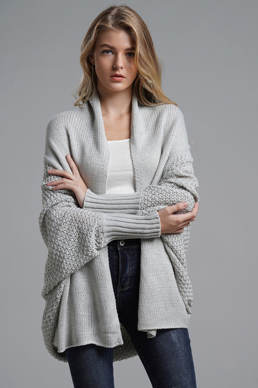 Open Front Batwing Sleeve Cardigan-Angel Casuals
