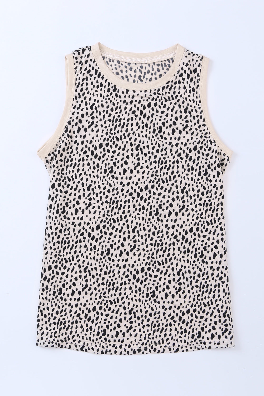 Printed Round Neck Tank-Angel Casuals