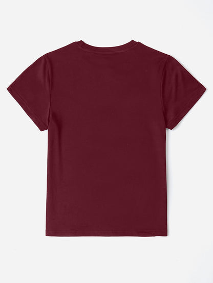 MAMA Round Neck Short Sleeve T-Shirt-Angel Casuals