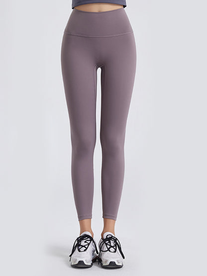 Wide Waistband Sports Leggings-Angel Casuals