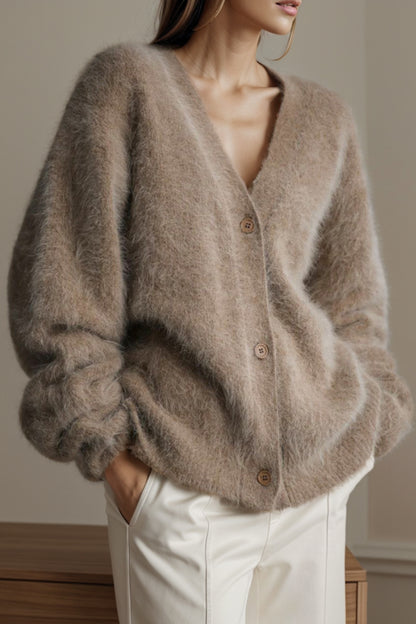 Button Up Dropped Shoulder Cardigan-Angel Casuals