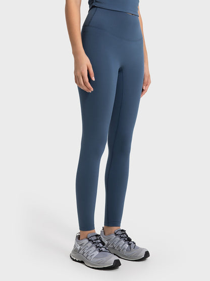 Wide Waistband Sports Leggings-Angel Casuals