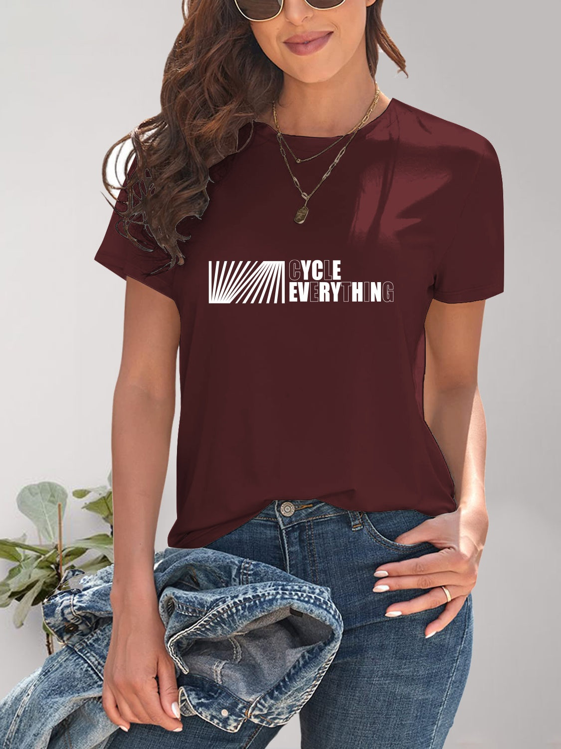 CYCLE EVERYTHING Round Neck T-Shirt-Angel Casuals