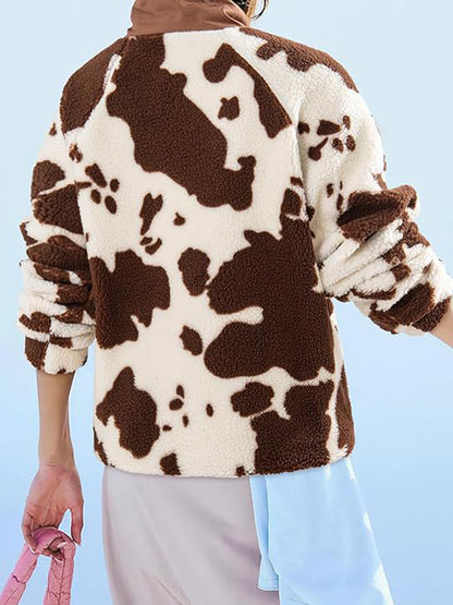 Pocketed Half Snap Sherpa Jacket-Angel Casuals